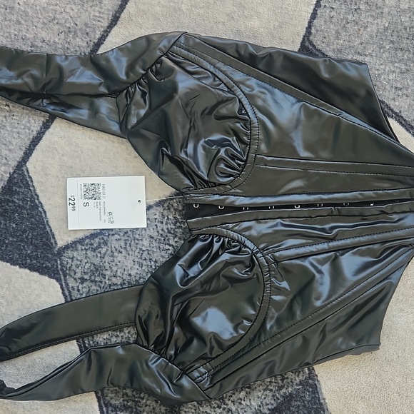 Forever 21 Black Corset Jacket - Picture 1 of 4